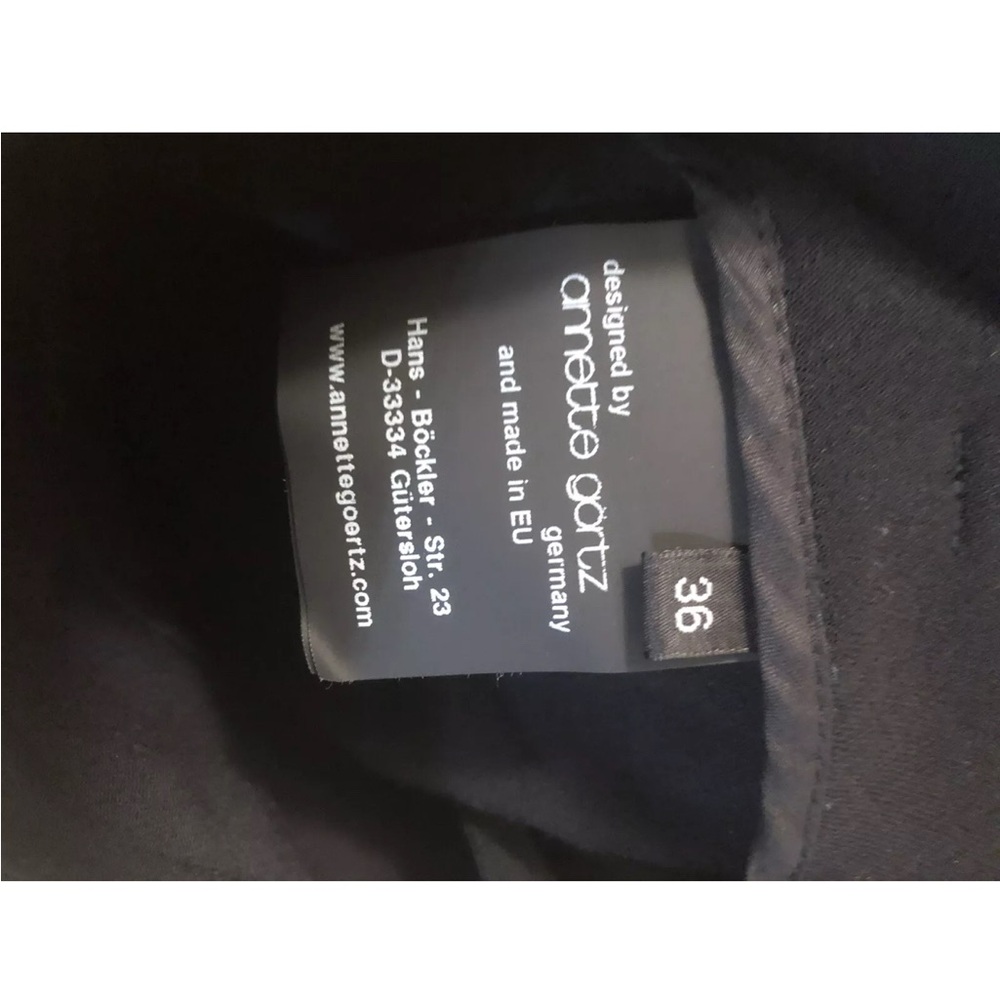 Annette Gortz Black High Waist pants Wide Leg usa sz 6 eur 36 - Picture 3 of 7